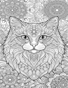 Coloriage Chat 21