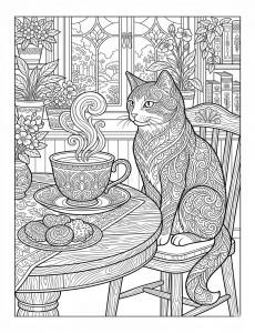 Coloriage Chat 35