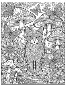 Coloriage Chat 36