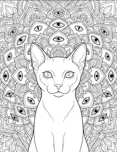 Coloriage Chat 44