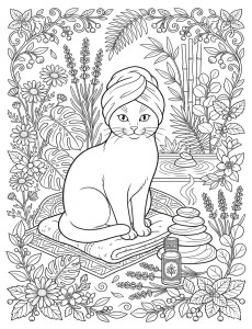 Coloriage Chat 4