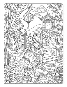 Coloriage Chat 68