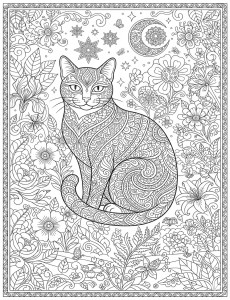 Coloriage Chat 72
