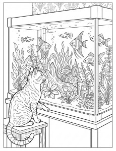 Coloriage Chat 12