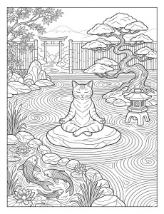 Coloriage Chat 13