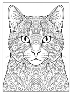 Coloriage Chat 14