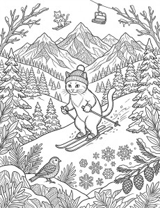 Coloriage Chat 15