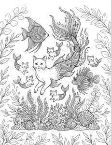Coloriage Chat 16