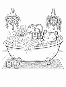 Coloriage Chat 6