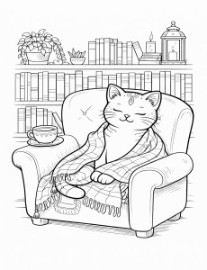Coloriage Chat 9