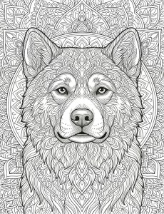 Coloriage Chien 10