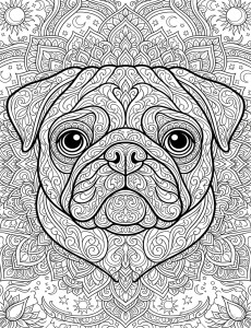 Coloriage Chien 12