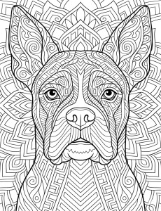 Coloriage Chien 14