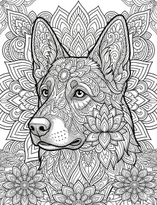 Coloriage Chien 19
