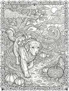 Coloriage Chien 36