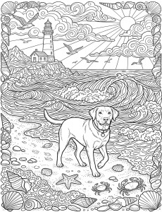 Coloriage Chien 43