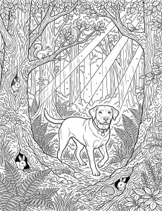 Coloriage Chien 44