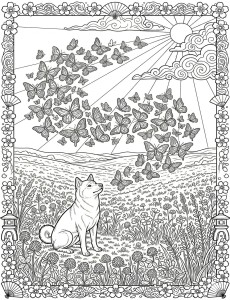 Coloriage Chien 45