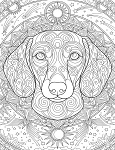 Coloriage Chien 5