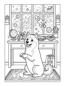 Coloriage Chien 10