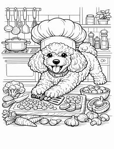 Coloriage Chien 12