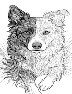 Coloriage Chien 13