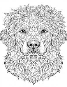 Coloriage Chien 14