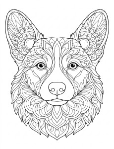 Coloriage Chien 18