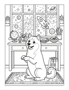 Coloriage Chien 30
