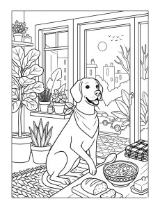 Coloriage Chien 3
