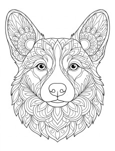 Coloriage Chien 40