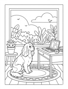 Coloriage Chien 5